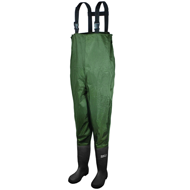 Repel Footwear™ PVC / Nylon Chest Wader Boots, Puncture Resistant Steel Midsole, Steel Toe