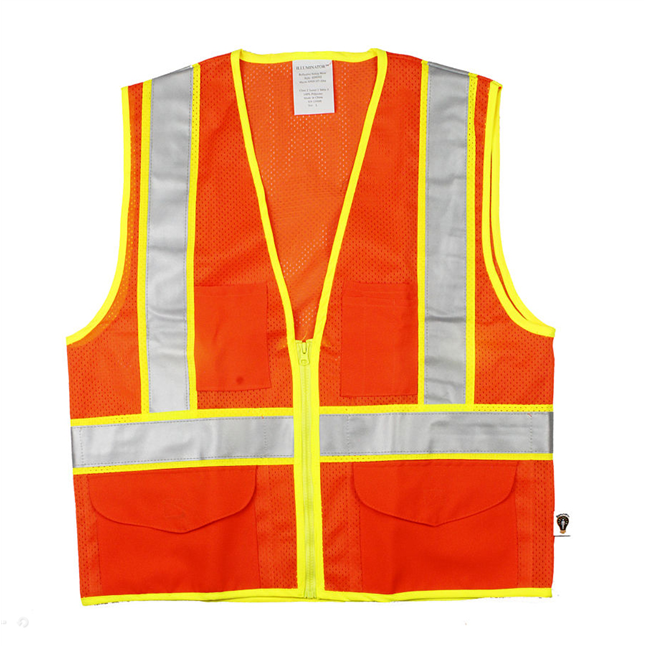 Illuminator™ Class 2, Mesh Surveyors Vest, Orange