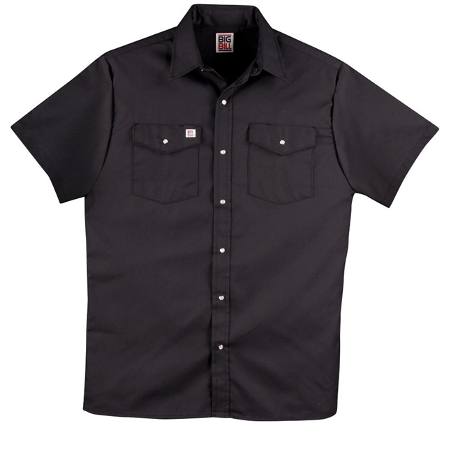 Big Bill® 237 Snap Front 6 oz. Twill Short Sleeve Work Shirt