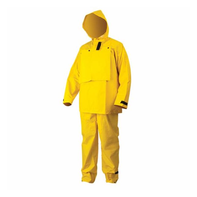 MCR Hydroblast Suit .35mm PVC / Polyester, Limited Flammability Jacket with Attached Hood and Bib Pants Main Image