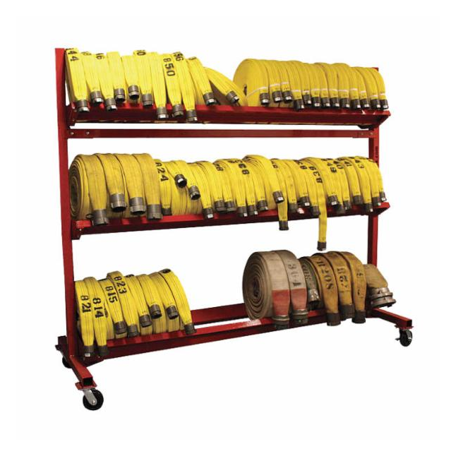 Ready Rack® Mobile 3 Tier Hose Cart, Holds up to 3000' of 2-1/2" Hose, 104" L x 34" W x 87" H