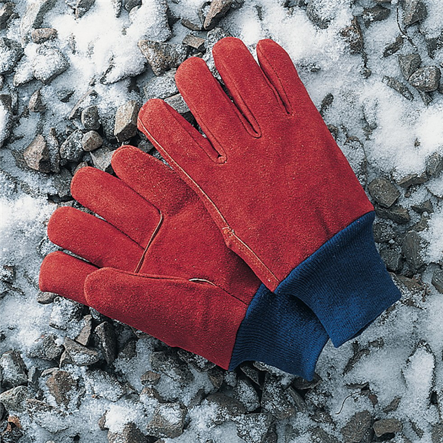 Insulated Leather Freezer Gloves | DiVal Safety Equipment