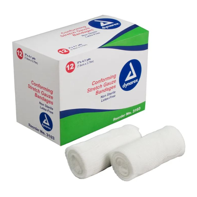 Dynarex Non-Sterile Stretch Gauze Banadages