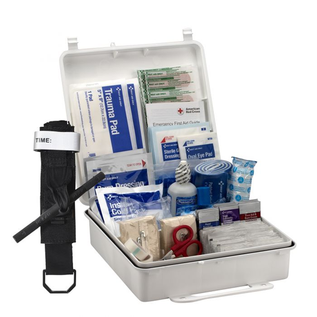 DiVal Class B Type I and II Plastic First Aid Kit, 50 Person