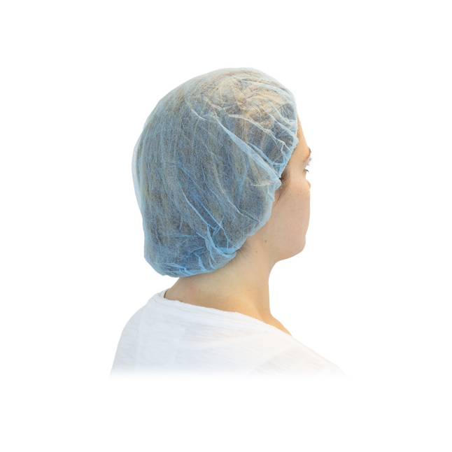 The Safety Zone® Blue Bouffant Caps