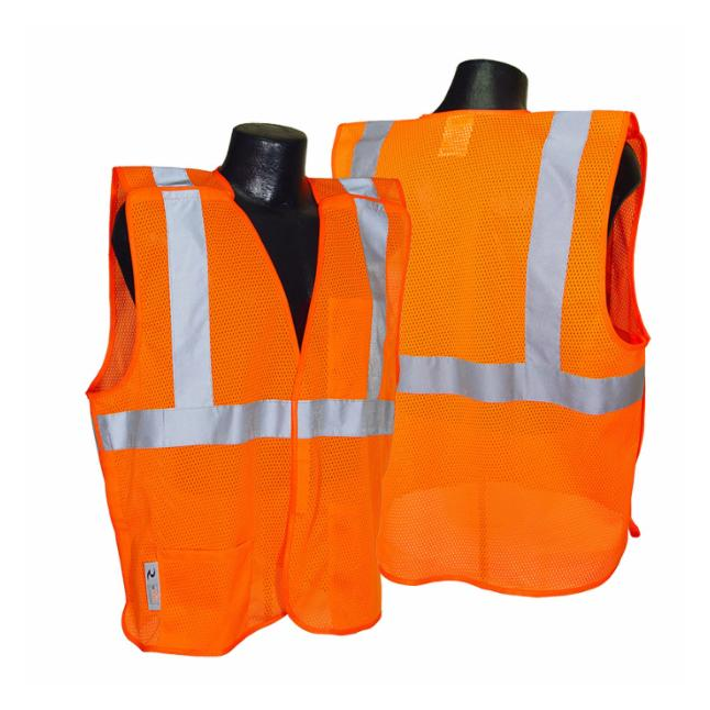 Radians® Economy Class 2 Breakaway Safety Vest with Velcro® Front & Pockets