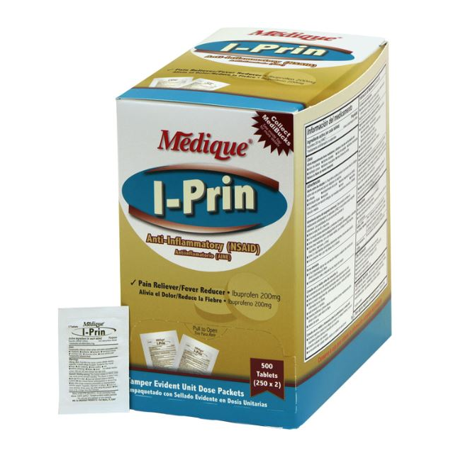 Medique® I-Prin Ibuprofen Tablets, 200mg