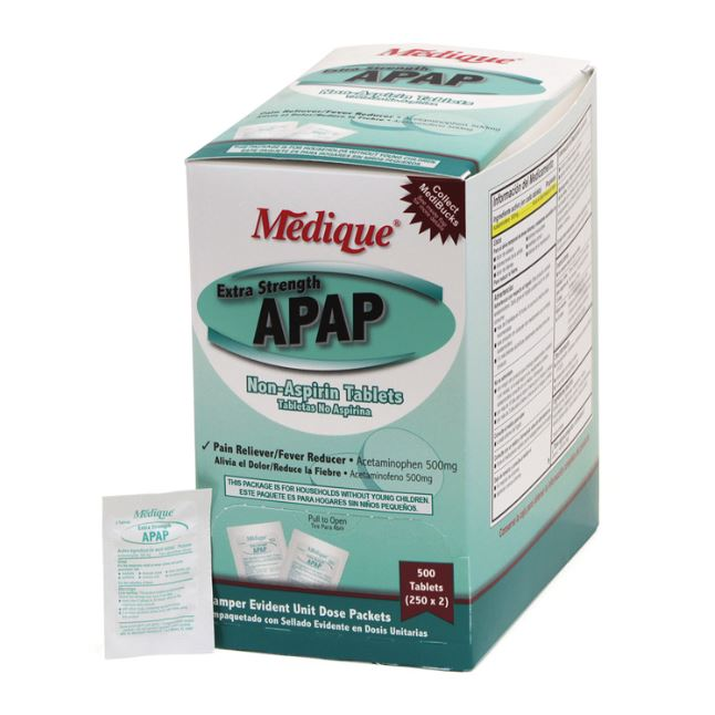 Medique® Extra Strength APAP Tablets, 500mg