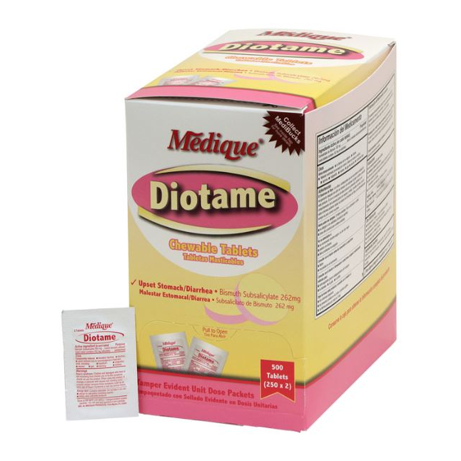 Medique® Diotame Antacid Chewable Tablets, 262mg