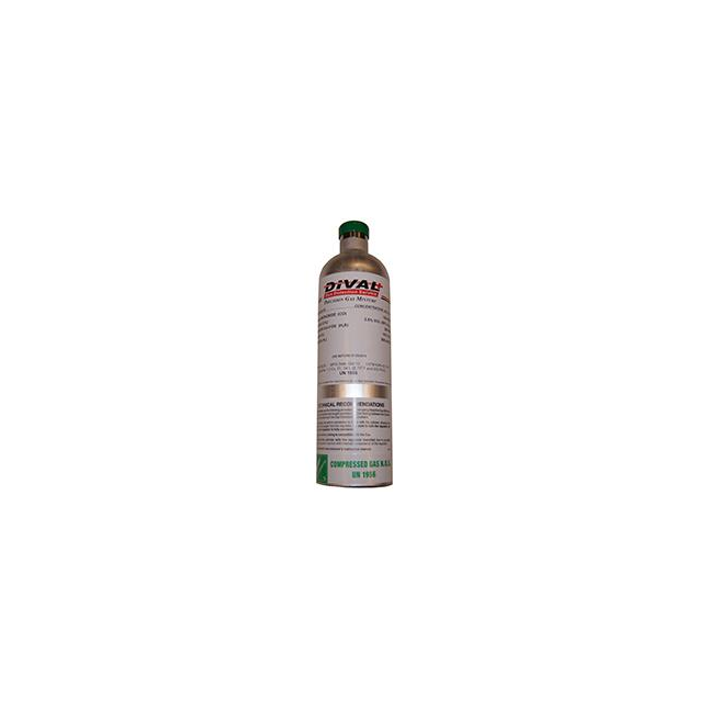 Calibration Gas 34 L 50% LEL O2 18% Methane, 100 ppm, CO, 25 ppm H2S