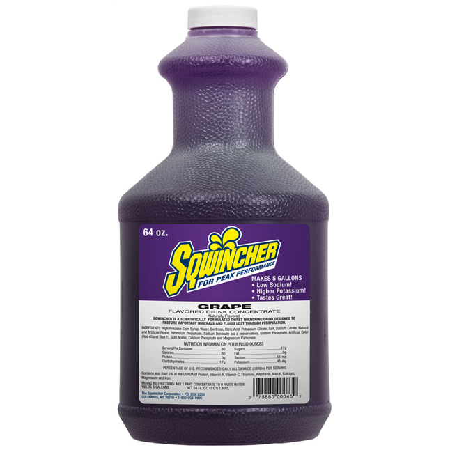 Sqwincher® ZERO 64oz-5 Gallon Yield Liquid Concentrate