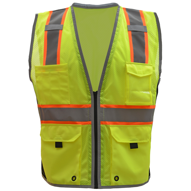 GSS 1703 Class 2 Hype-Lite Vest with Black Sides