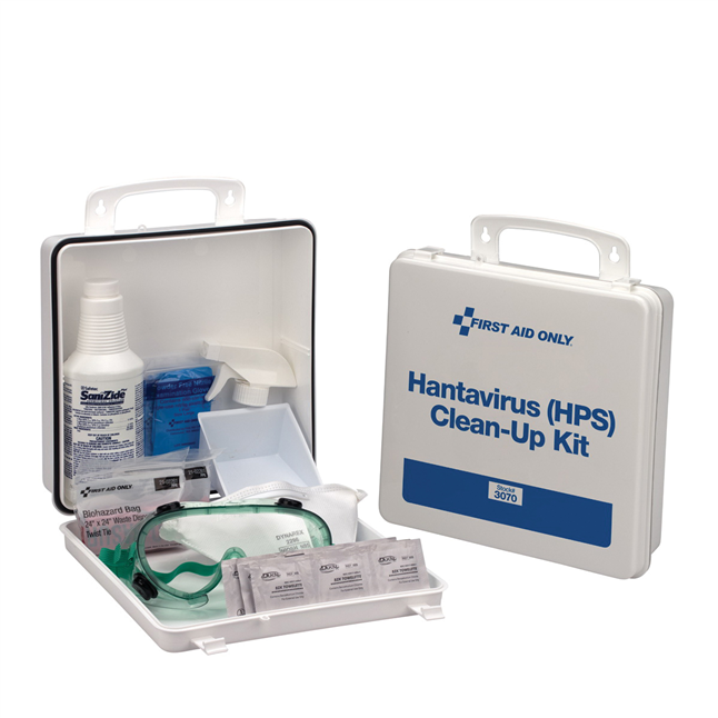 First Aid Only® HPS Hanta Virus Clean Up Kit, Plastic Case