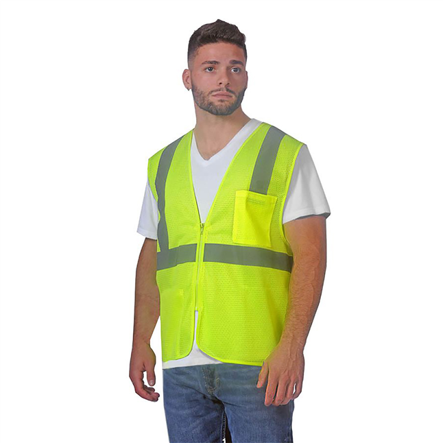 Illuminator™ Economy Mesh Class 2 Vest with Zipper Closure