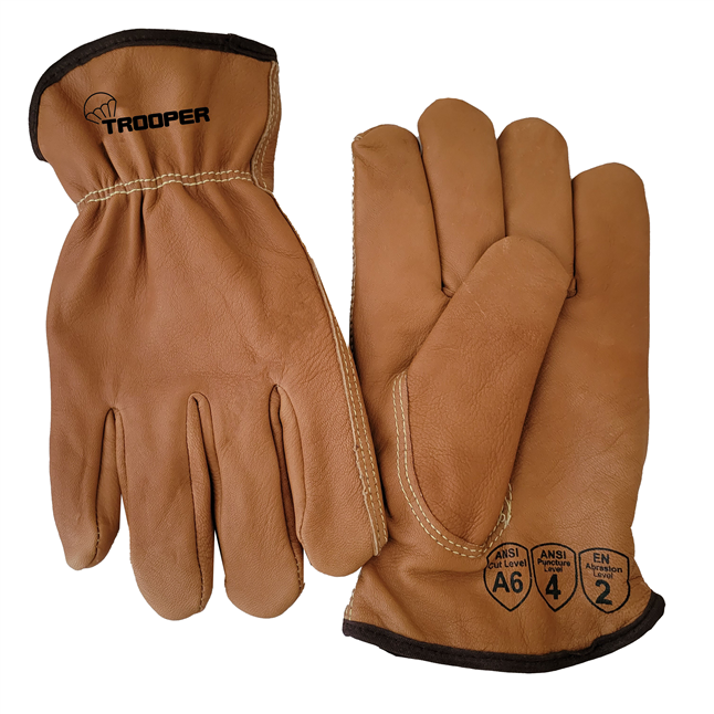 Trooper - Water, Oil and Cut Resistant Goatskin Driver Gloves