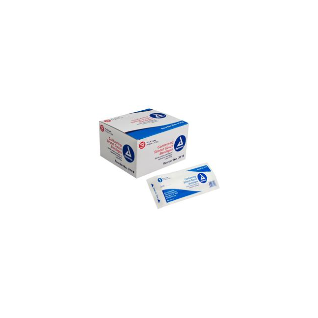 Dynarex Sterile Stretch Gauze Bandage Roll, 4.1 Yards