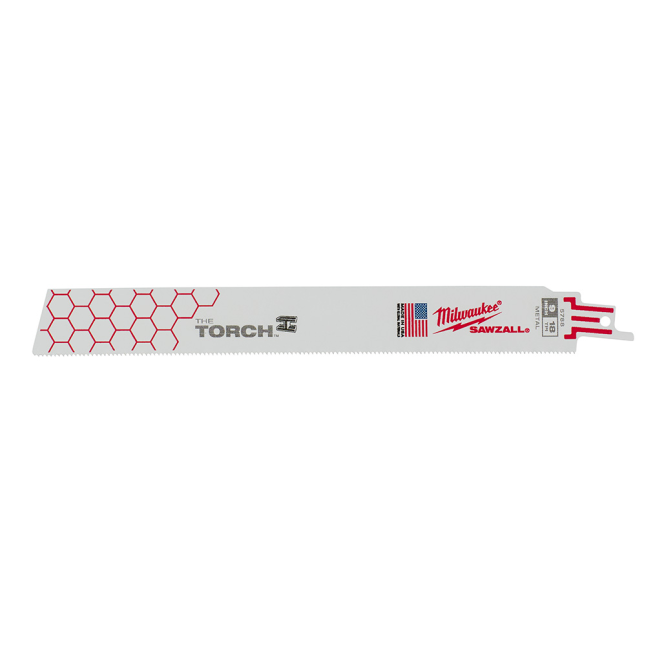 Milwaukee® TORCH™ 18 TPI SAWZALL® Blade, 9"