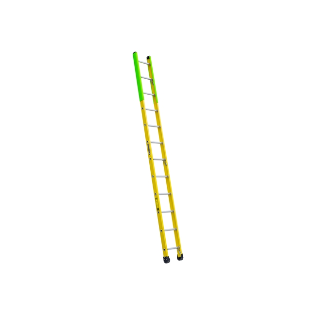 Louisville Ladder 12-Foot Fiberglass Manhole Ladder, Type 1AA, 375-Pound Load Capacity