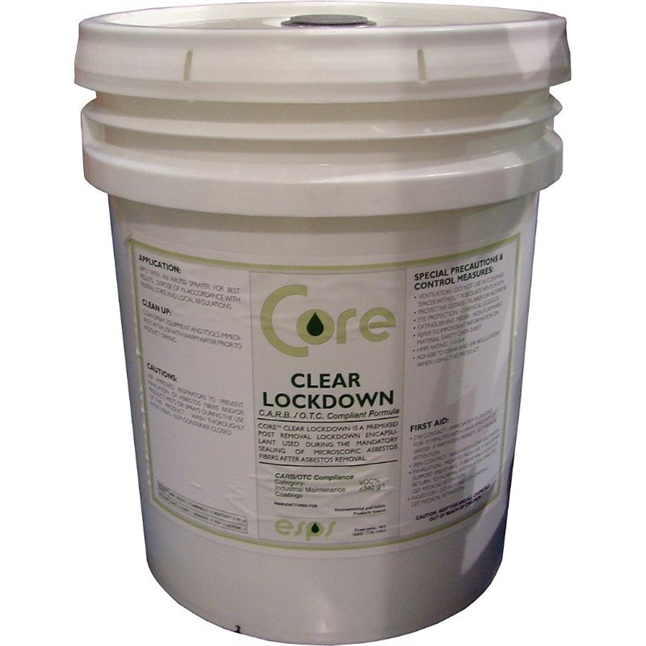 CORE Clear Lockdown Encapsulant for Asbestos Removal, 5 Gallon Pail