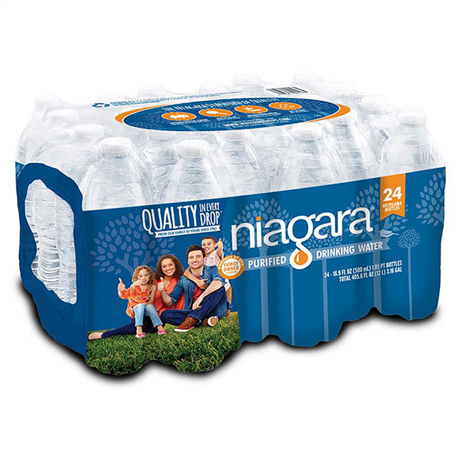 Niagara Purified Bottled Water, 16.9 oz
