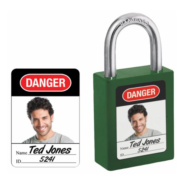 Master Lock Photo I.D. Labels For 411 Series Padlocks, 1" W x 2-3/8" H