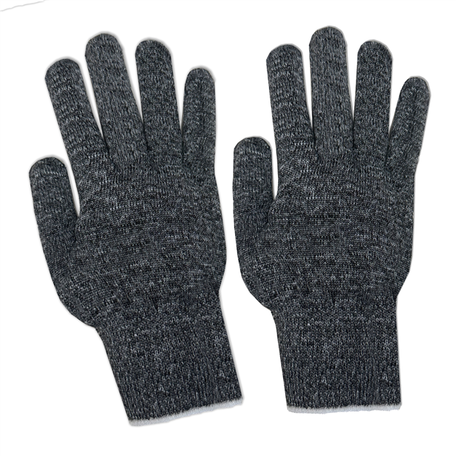 Galeton® Lightweight Low Lint Polyester String Knit Gloves, Gray