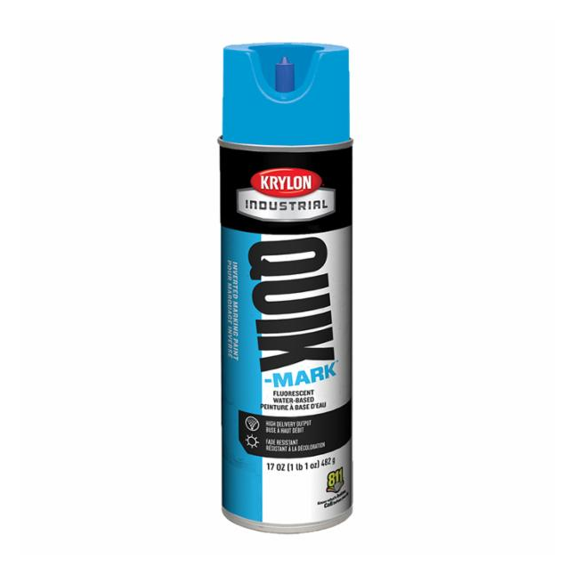 Krylon® Industrial Quik-Mark™ WaterBased Inverted Fluorescent Marking Paints, 20 oz