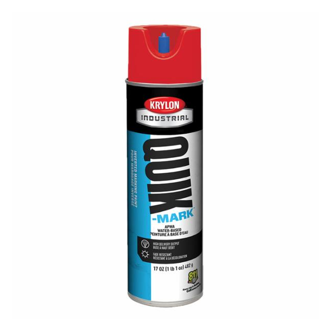 Krylon® Industrial Quik-Mark™ WaterBased Inverted APWA Marking Paints, 20 oz