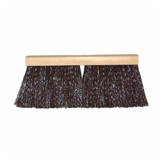 Heavy-Duty Street Broom Head w/ Non-Threaded Insert, 16"