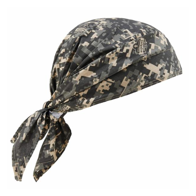 Ergodyne Chill-Its® 6710 Evaporative Cooling Bandana Triangle Hat, Tie Closure