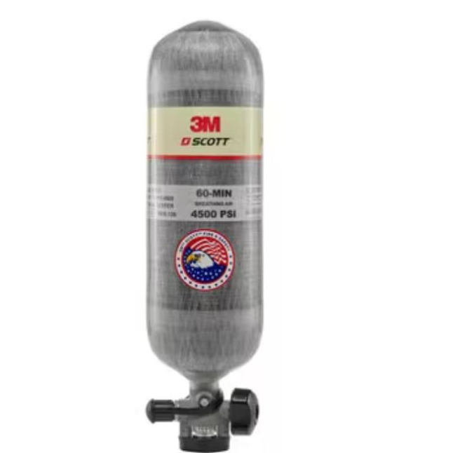 3M™ Scott™ 4.5 Carbon Cylinder w/ Valve Assembly & Snap-Change Fitting, 45 minutes