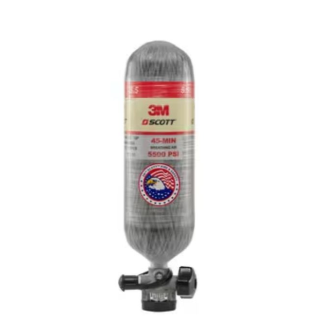 3M™ Scott™ 5.5 Carbon Cylinder w/ Valve Assembly & Snap-Change Fitting, 45 minutes