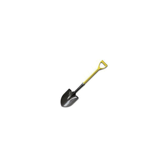 Nupla® Ergo Power® Round Point Shovel with 30" Fiberglass Grip Handle, 9" x 11-1/2" Head