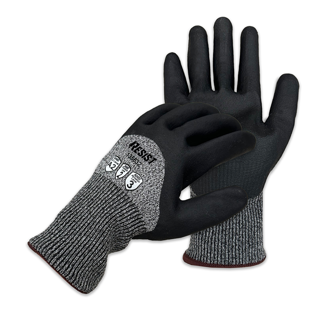 RESIST™ 15 Gauge Cut Resistant Foam Nitrile Palm Coated Gloves