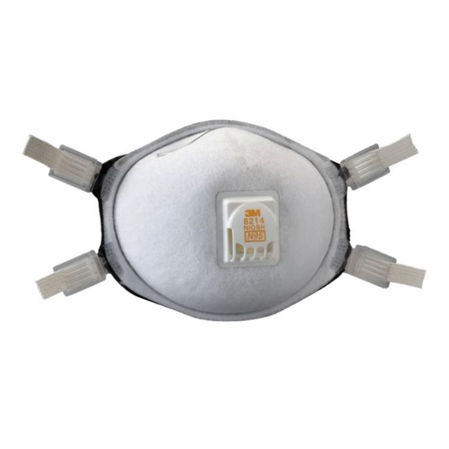 3M™ Particulate Respirator 8214, N95, with Faceseal and Nuisance Level Organic Vapor Relief