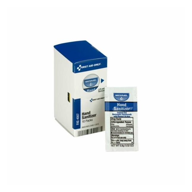 First Aid Only® Smart Compliance Hand Sanitizer Refill Packets, 10/bx