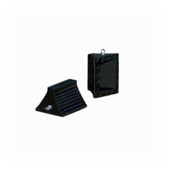 Checkers® Roadblocks™ General Purpose Wheel Chock, Rubber, Black, 6"H x 8"W x 10"D
