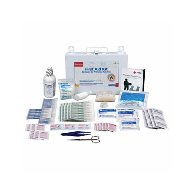 First Aid Only® Metal First Aid Kit, 25 Person