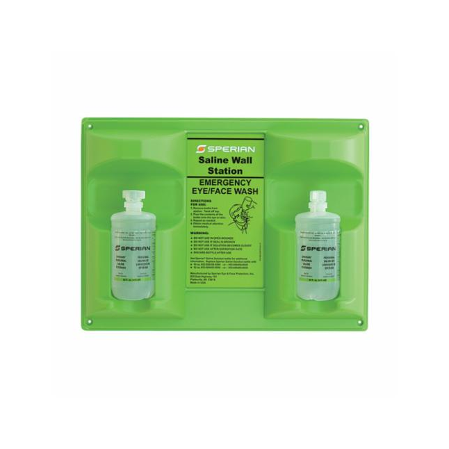 Honeywell Eyesaline® Double Bottle Eyewash Wall Mounting Station