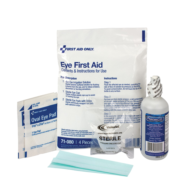 First Aid Only® Eye Wound First Aid Triage Pack, 6 Pieces