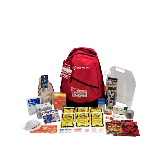 First Aid Only® Emergency Preparedness Hurricane Backpack, 1 Person