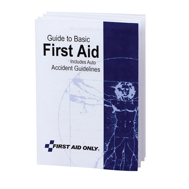 First Aid Only® Compact First Aid Guide, English, 5 Pages
