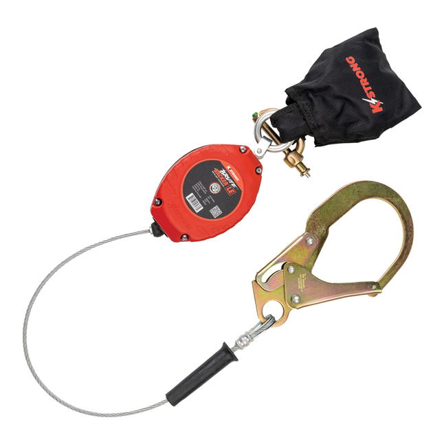 D-SAFE Brute™ Backer™ LE Cable SRL with Steel Rebar Hook