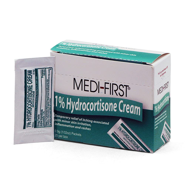 Medi-First 1% Hydrocortisone Cream, 0.9g
