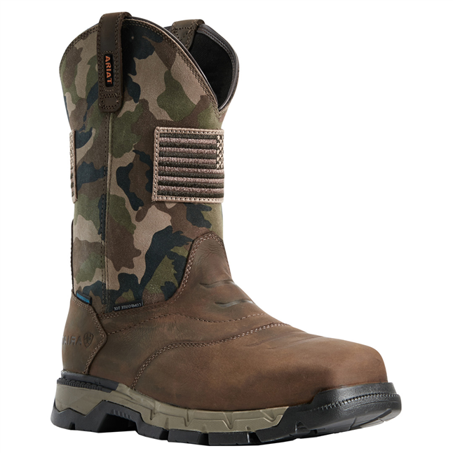 Ariat Men's Rebar Flex Patriot Waterproof Composite Toe Wellington Boot
