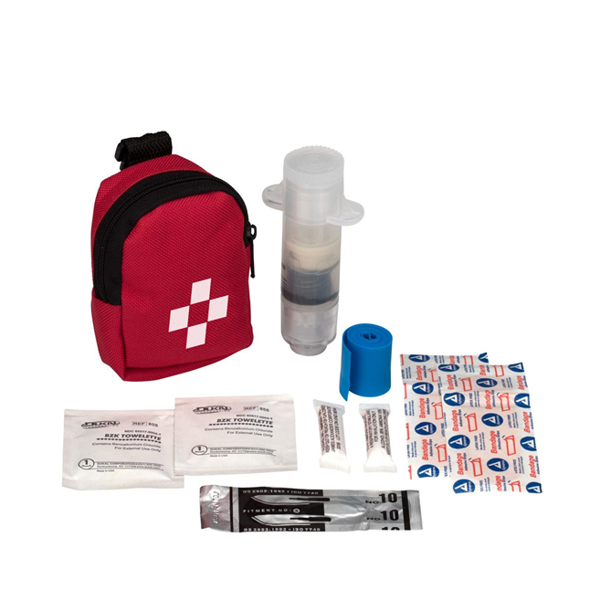 First Aid Only® 3027 Clip-On First Aid Snake Bite Kit, 9 pieces