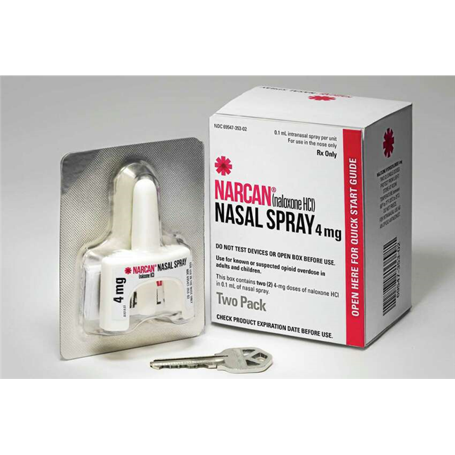 Narcan® Over-the-Counter Nasal Spray, 4mg Single-Use Dose