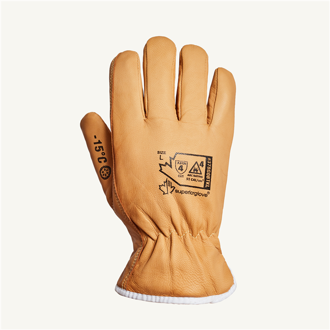 Endura® AR/FR CAT 4 Cut Level A4 Kevlar® Lined Waterstop™ Oilbloc™ Goatskin Leather Driver Gloves