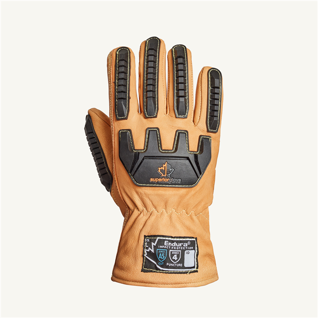 Endura® Cut Level A5 Thinsulate™ Lined Leather Impact Gloves