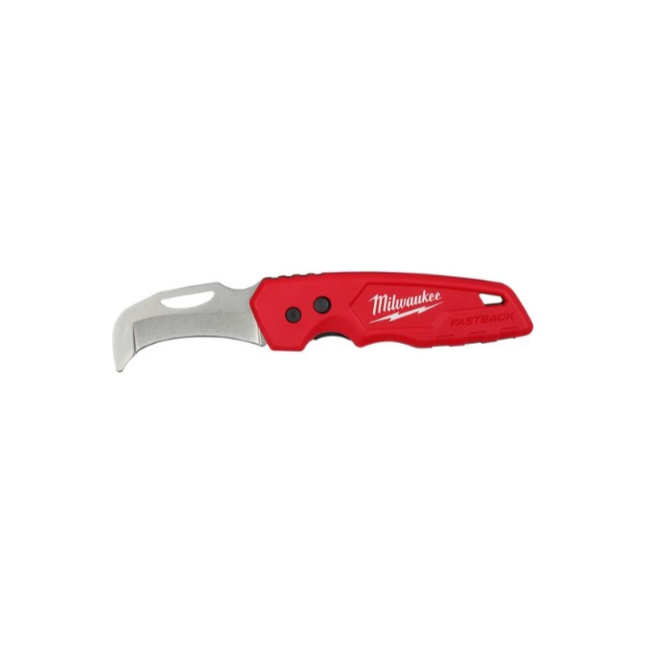 Milwaukee® FASTBACK™ Blunt Tip Hawkbill Folding Knife
